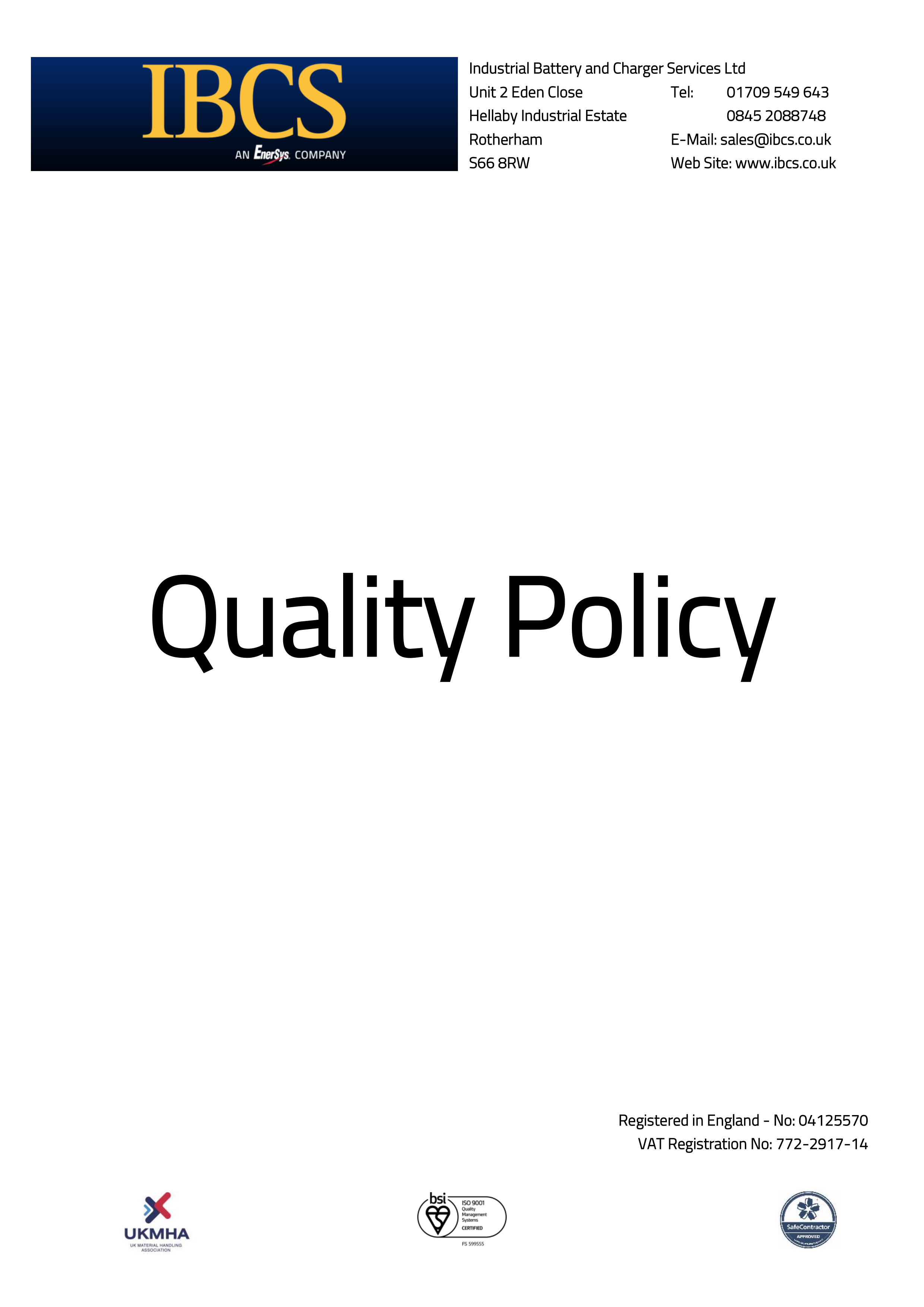 Quality Policy