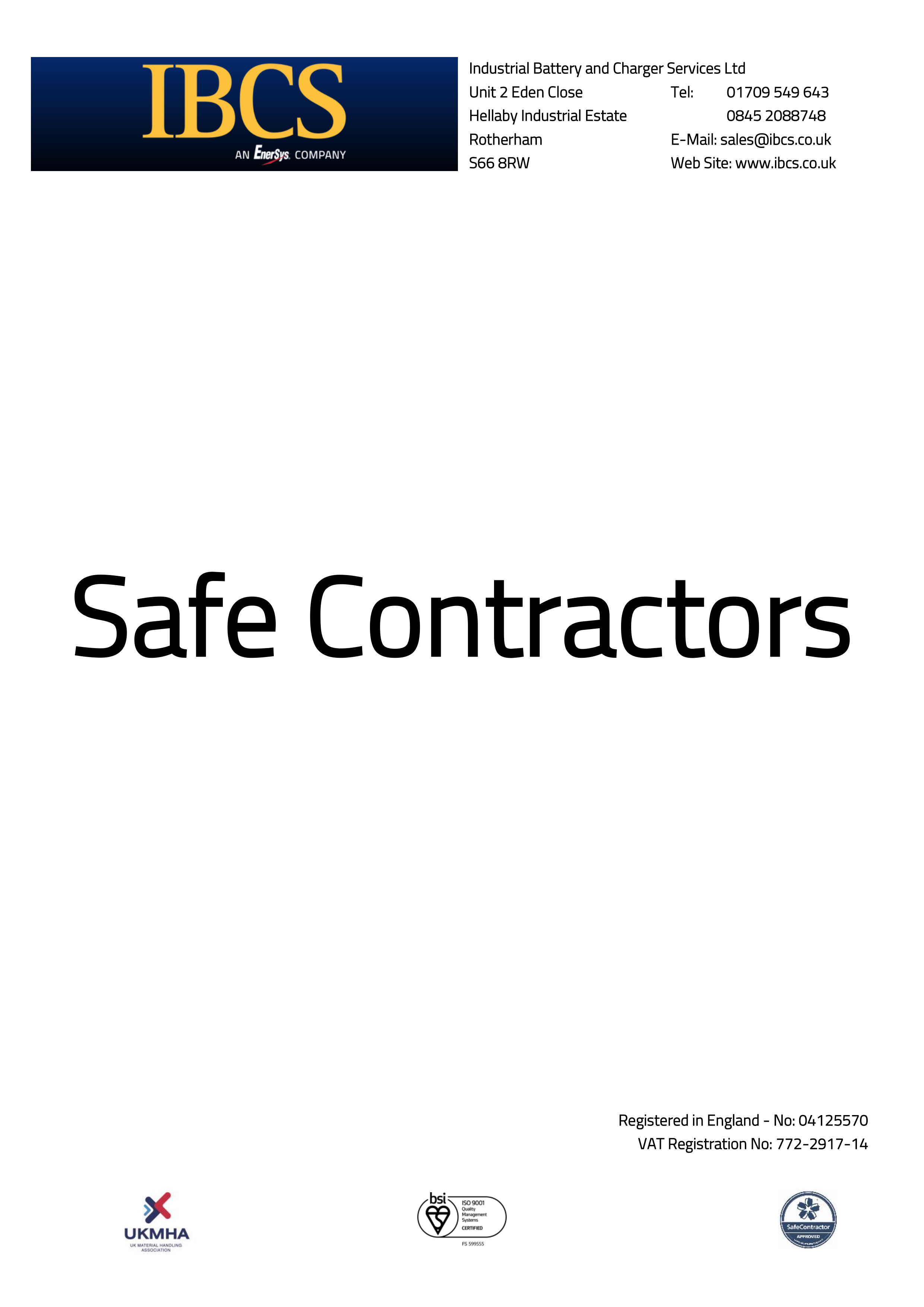 Safe Contractors